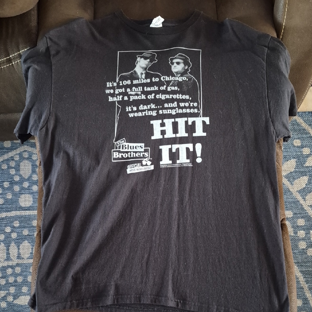 Blues Brothers Hit It Delta Black Graphic Tee